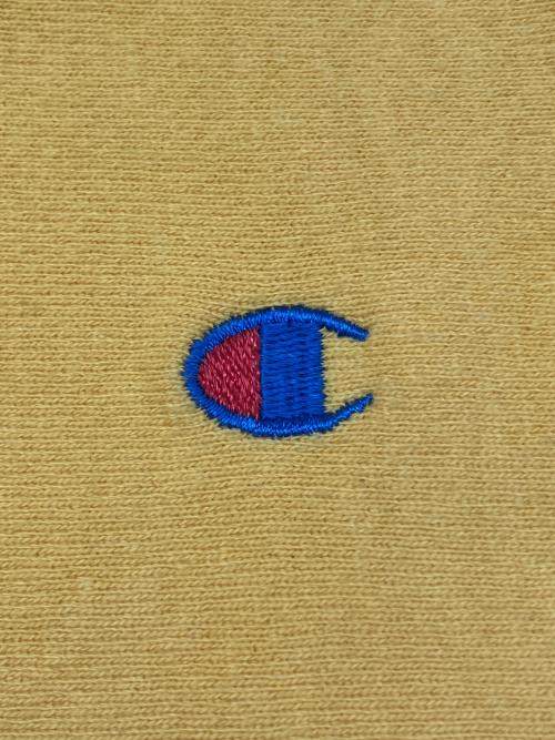 Champion REVERSE WEAVE（チャンピオン リバース ウィーブ）Champion REVERSE WEAVE (チャンピオン リバース ウィーブ) 90sクルーネックスウェット 刺繍タグ 古着 イエロー サイズ:Ｍの古着・服飾アイテム