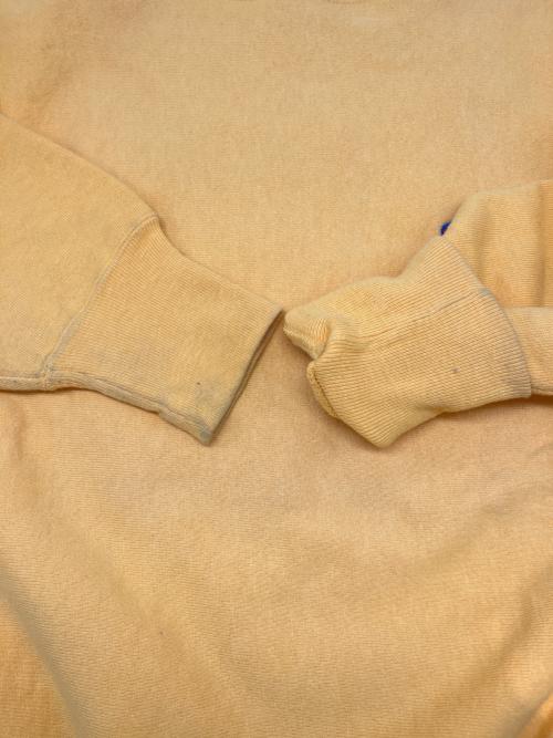 Champion REVERSE WEAVE（チャンピオン リバース ウィーブ）Champion REVERSE WEAVE (チャンピオン リバース ウィーブ) 90sクルーネックスウェット 刺繍タグ 古着 イエロー サイズ:Ｍの古着・服飾アイテム