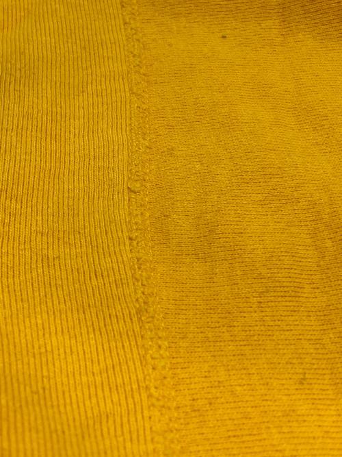 Champion REVERSE WEAVE（チャンピオン リバース ウィーブ）Champion REVERSE WEAVE (チャンピオン リバース ウィーブ) 90sクルーネックスウェット 刺繍タグ 古着 イエロー サイズ:Ｍの古着・服飾アイテム