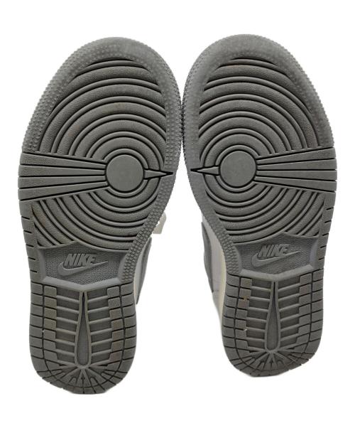 NIKE（ナイキ）NIKE (ナイキ) 	GS Air Jordan 1 Mid ホワイト×グレー サイズ:22.5の古着・服飾アイテム