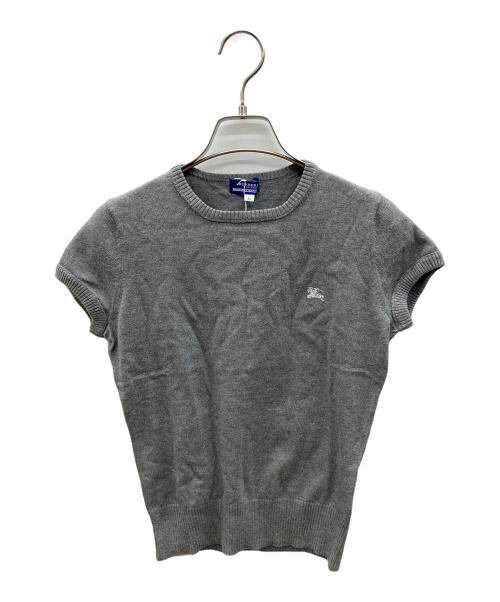 BURBERRY BLUE LABEL（バーバリー ブルー レーベル）BURBERRY BLUE LABEL (バーバリーロンドンブルーレーベル) 薄手ニット　Y2K グレー サイズ:38 未使用品の古着・服飾アイテム