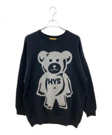 Hysteric Glamour（ヒステリックグラマー）の古着「厚手ニットワンピース　GUMI BEARジャカード ワンピース　24AW」｜ブラック