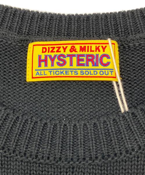 Hysteric Glamour（ヒステリックグラマー）Hysteric Glamour (ヒステリックグラマー) 厚手ニットワンピース　GUMI BEARジャカード ワンピース　24AW ブラック サイズ:FREE 未使用品の古着・服飾アイテム