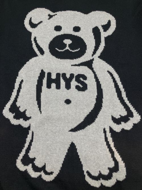 Hysteric Glamour（ヒステリックグラマー）Hysteric Glamour (ヒステリックグラマー) 厚手ニットワンピース　GUMI BEARジャカード ワンピース　24AW ブラック サイズ:FREE 未使用品の古着・服飾アイテム