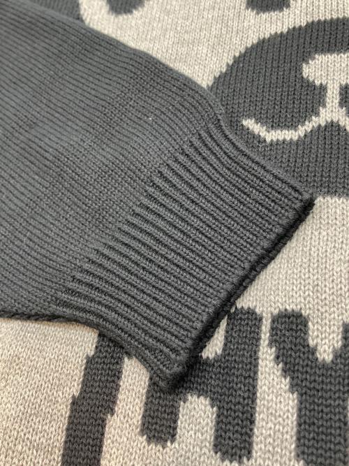 Hysteric Glamour（ヒステリックグラマー）Hysteric Glamour (ヒステリックグラマー) 厚手ニットワンピース　GUMI BEARジャカード ワンピース　24AW ブラック サイズ:FREE 未使用品の古着・服飾アイテム