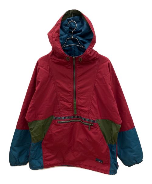 L.L.Bean（エルエルビーン）L.L.Bean (エルエルビーン) 80sアノラックパーカー レッド×ブルー サイズ:Lの古着・服飾アイテム
