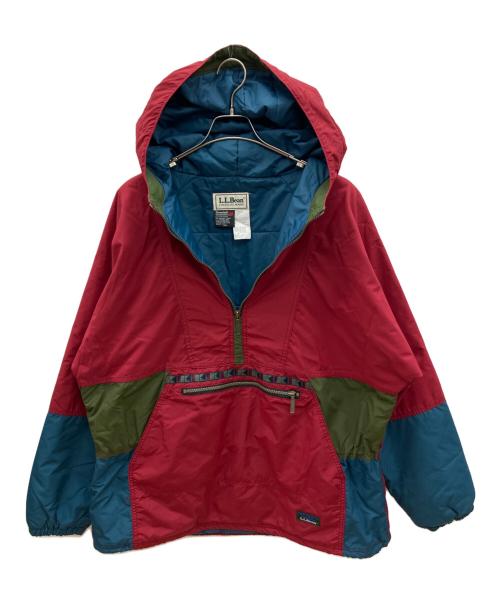 L.L.Bean（エルエルビーン）L.L.Bean (エルエルビーン) 80sアノラックパーカー レッド×ブルー サイズ:Lの古着・服飾アイテム