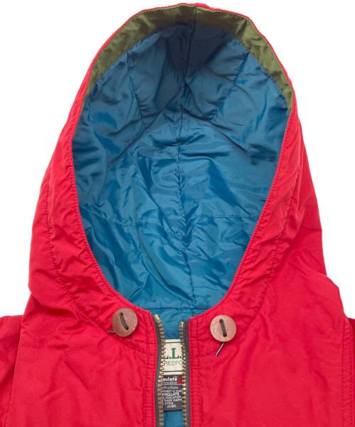 L.L.Bean（エルエルビーン）L.L.Bean (エルエルビーン) 80sアノラックパーカー レッド×ブルー サイズ:Lの古着・服飾アイテム
