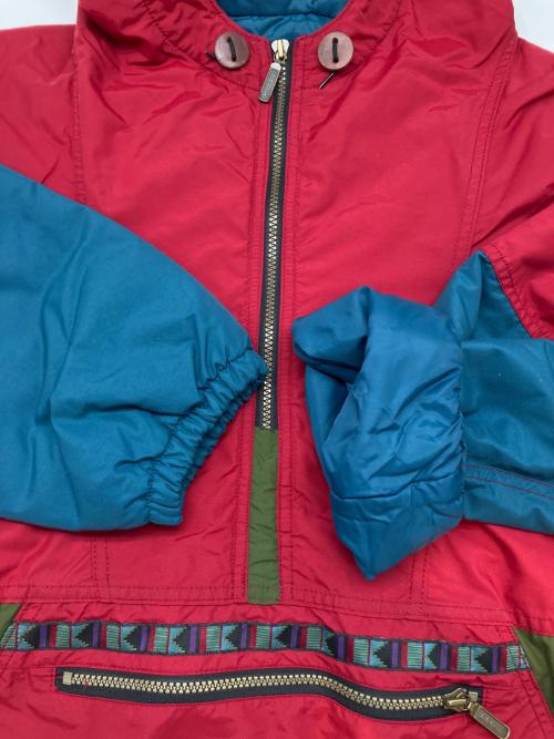 L.L.Bean（エルエルビーン）L.L.Bean (エルエルビーン) 80sアノラックパーカー レッド×ブルー サイズ:Lの古着・服飾アイテム
