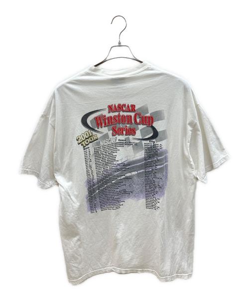 HASE AUTHENTICS（ハセ オーセンティックス）HASE AUTHENTICS (ハセ オーセンティックス) 00sプリントTシャツ　古着 ホワイト サイズ:XLの古着・服飾アイテム