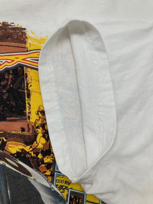 HASE AUTHENTICS（ハセ オーセンティックス）HASE AUTHENTICS (ハセ オーセンティックス) 00sプリントTシャツ　古着 ホワイト サイズ:XLの古着・服飾アイテム