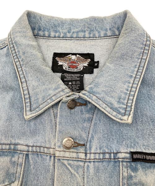 HARLEY-DAVIDSON（ハーレーダビッドソン）HARLEY-DAVIDSON (ハーレーダビッドソン) デニムベスト　	90's-00's スカイブルー サイズ:Ｍの古着・服飾アイテム