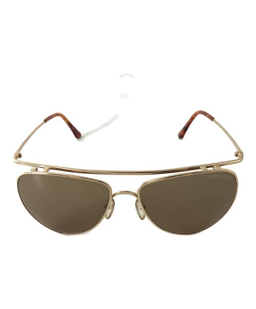 TOM FORD（トムフォード）TOM FORD (トムフォード) 	ティアドロップ ブラウン×ゴールド サイズ:59□15の古着・服飾アイテム