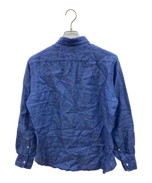 UNITED ARROWS（ユナイテッドアローズ）UNITED ARROWS (ユナイテッドアローズ) 長袖シャツ 夏物 麻100% ブルー サイズ:Ｍの古着・服飾アイテム