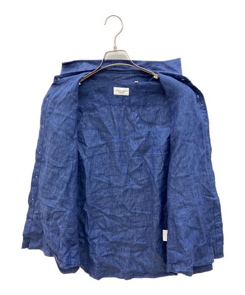 UNITED ARROWS（ユナイテッドアローズ）UNITED ARROWS (ユナイテッドアローズ) 長袖シャツ 夏物 麻100% ブルー サイズ:Ｍの古着・服飾アイテム