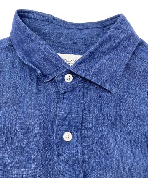 UNITED ARROWS（ユナイテッドアローズ）UNITED ARROWS (ユナイテッドアローズ) 長袖シャツ 夏物 麻100% ブルー サイズ:Ｍの古着・服飾アイテム