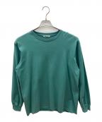AURALEEオーラリー）の古着「長袖カットソー　LUSTER PLAITING L/S TEE」｜グリーン
