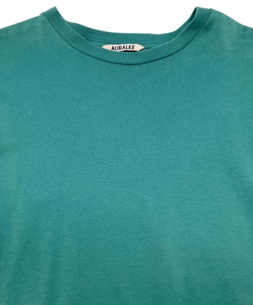 AURALEE（オーラリー）AURALEE (オーラリー) 長袖カットソー　LUSTER PLAITING L/S TEE グリーン サイズ:3の古着・服飾アイテム