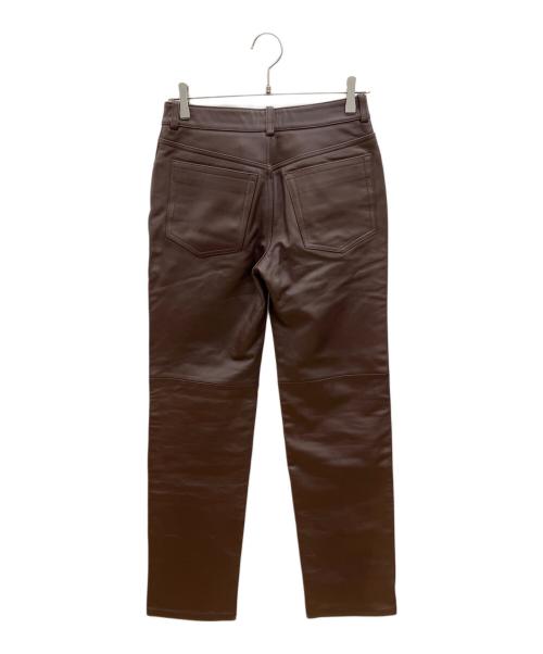 PAUL SMITH（ポールスミス）PAUL SMITH (ポールスミス) レザーパンツ ブラウン サイズ:29の古着・服飾アイテム