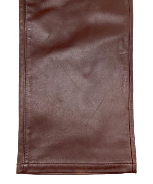 PAUL SMITH（ポールスミス）PAUL SMITH (ポールスミス) レザーパンツ ブラウン サイズ:29の古着・服飾アイテム