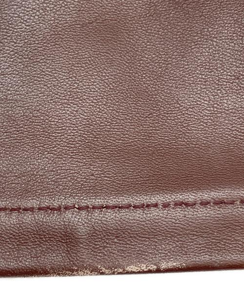 PAUL SMITH（ポールスミス）PAUL SMITH (ポールスミス) レザーパンツ ブラウン サイズ:29の古着・服飾アイテム