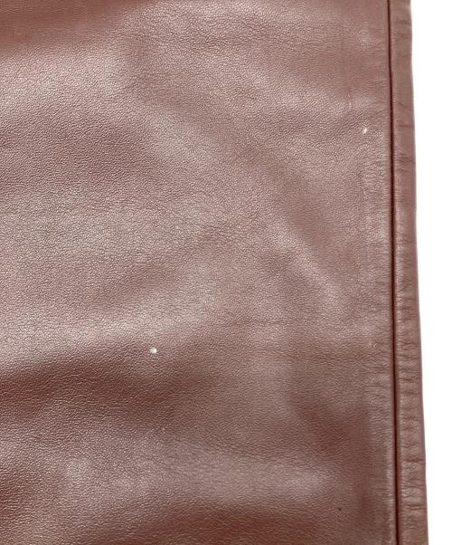 PAUL SMITH（ポールスミス）PAUL SMITH (ポールスミス) レザーパンツ ブラウン サイズ:29の古着・服飾アイテム