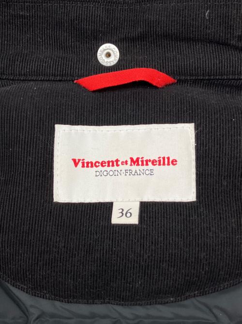 VINCENT ET MIREILLE（ヴァンソンエミレイユ）VINCENT ET MIREILLE (ヴァンソンエミレイユ) ダウンジャケット ブラック サイズ:36の古着・服飾アイテム