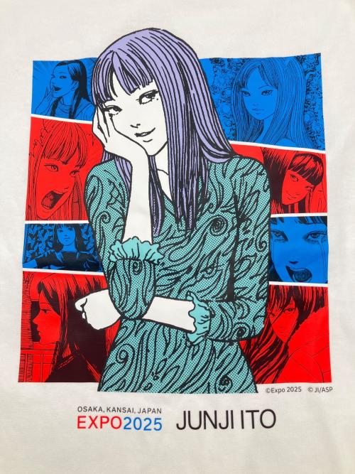 JUNJI ITO（ジュンジ イトウ）JUNJI ITO (ジュンジ イトウ) 富江Tシャツ　伊藤潤二　EXPO2025 ホワイト サイズ:XL 未使用品の古着・服飾アイテム