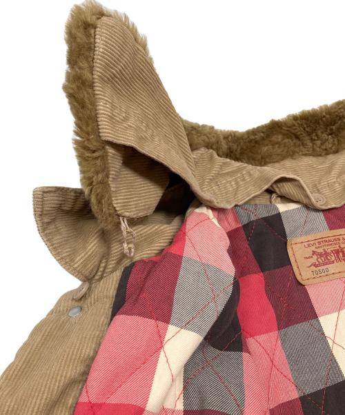 LEVI'S（リーバイス）LEVI'S (リーバイス) 00s襟ボアコーデュロイジャケット 2005年9月製 古着 ベージュ サイズ:Ｍの古着・服飾アイテム