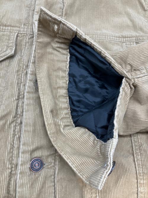 LEVI'S（リーバイス）LEVI'S (リーバイス) 00s襟ボアコーデュロイジャケット 2005年9月製 古着 ベージュ サイズ:Ｍの古着・服飾アイテム