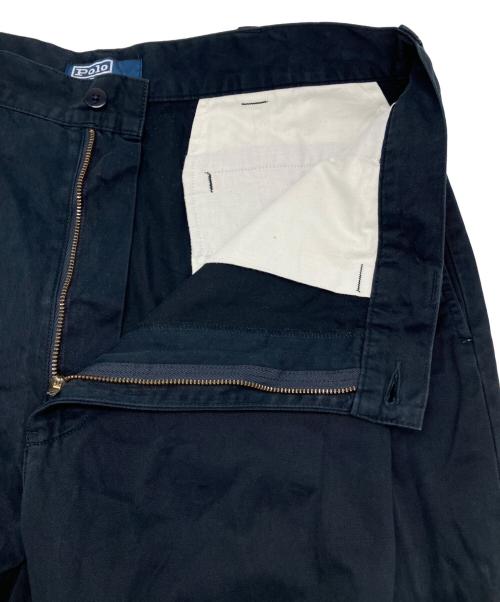 POLO RALPH LAUREN（ポロ・ラルフローレン）POLO RALPH LAUREN (ポロ・ラルフローレン) 90sコットンパンツ　古着 ネイビー サイズ:W36×L34の古着・服飾アイテム