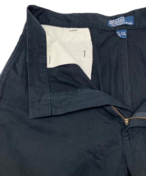 POLO RALPH LAUREN（ポロ・ラルフローレン）POLO RALPH LAUREN (ポロ・ラルフローレン) 90sコットンパンツ　古着 ネイビー サイズ:W36×L34の古着・服飾アイテム