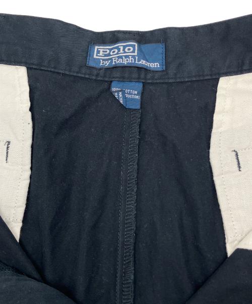 POLO RALPH LAUREN（ポロ・ラルフローレン）POLO RALPH LAUREN (ポロ・ラルフローレン) 90sコットンパンツ　古着 ネイビー サイズ:W36×L34の古着・服飾アイテム