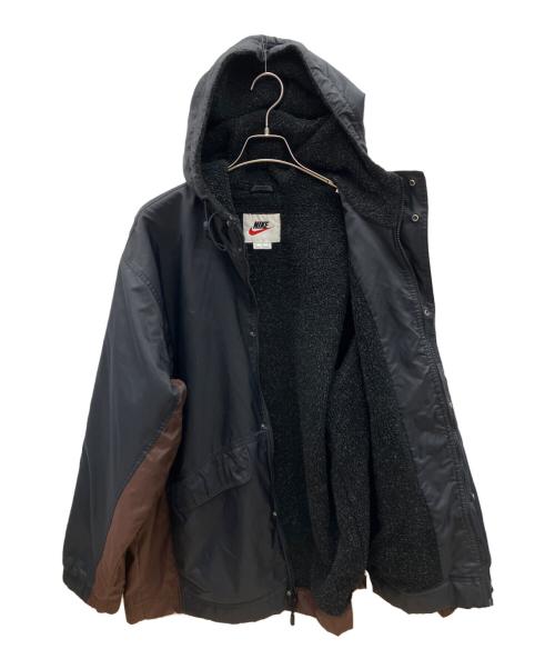 NIKE（ナイキ）NIKE (ナイキ) 90sナイロンフーデッドコート　古着 ブラック サイズ:Ｍの古着・服飾アイテム