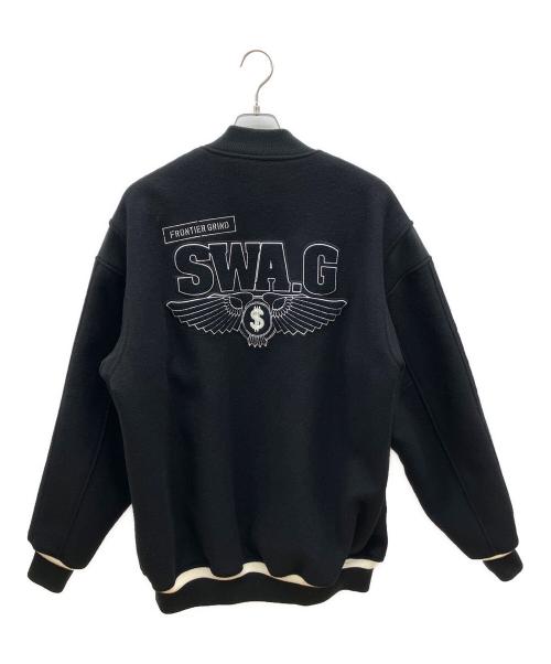 SWAGGER（スワッガー）SWAGGER (スワッガー) スタジャン ブラック サイズ:Lの古着・服飾アイテム