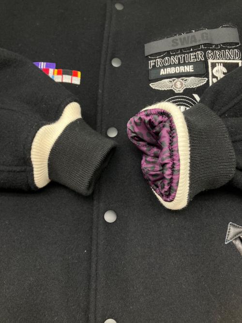 SWAGGER（スワッガー）SWAGGER (スワッガー) スタジャン ブラック サイズ:Lの古着・服飾アイテム