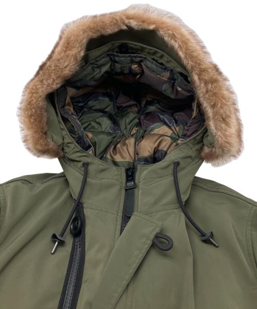 COACH（コーチ）COACH (コーチ) ファーダウンジャケット グリーン サイズ:Sの古着・服飾アイテム