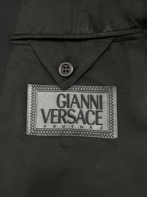 GIANNI VERSACE（ジャンニ・ヴェルサーチ）GIANNI VERSACE (ジャンニ・ヴェルサーチ) セットアップスーツ ブラック サイズ:52Rの古着・服飾アイテム