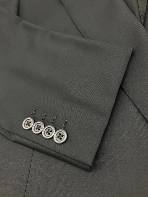 GIANNI VERSACE（ジャンニ・ヴェルサーチ）GIANNI VERSACE (ジャンニ・ヴェルサーチ) セットアップスーツ ブラック サイズ:52Rの古着・服飾アイテム