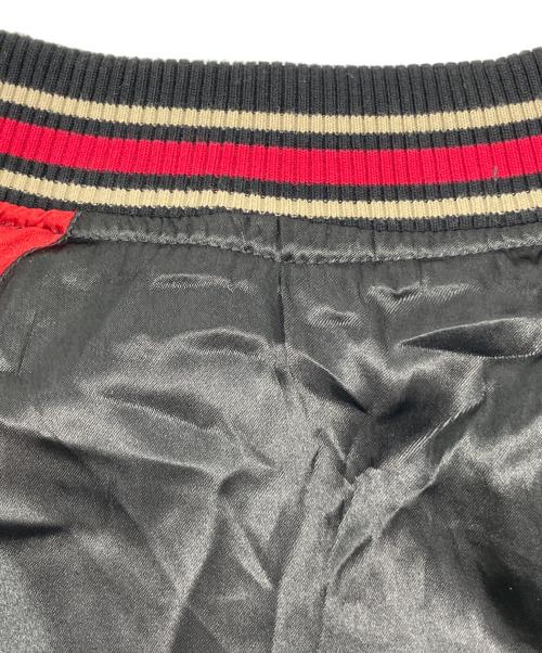 花旅楽団（ハナタビガクダン）花旅楽団 (ハナタビガクダン) リバーシブルスカジャン 虎 ブラック×グレージュ サイズ:XLの古着・服飾アイテム