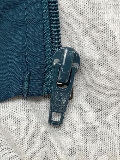 LAND'S END（ランズエンド）LAND'S END (ランズエンド) 90sナイロンジャケット　古着 ネイビー×グリーン×パープル サイズ:Ｍの古着・服飾アイテム