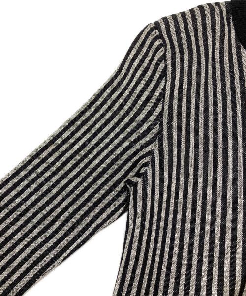 Christian Dior（クリスチャン ディオール）Christian Dior (クリスチャン ディオール) 90sニットワンピース　PRET-A-PORTER　古着 ブラック×シルバーカラー サイズ:11の古着・服飾アイテム