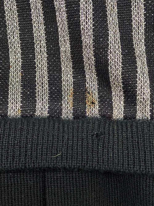 Christian Dior（クリスチャン ディオール）Christian Dior (クリスチャン ディオール) 90sニットワンピース　PRET-A-PORTER　古着 ブラック×シルバーカラー サイズ:11の古着・服飾アイテム