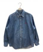 POLO RALPH LAURENポロ・ラルフローレン）の古着「90sボタンダウンデニムシャツ　古着」｜インディゴ
