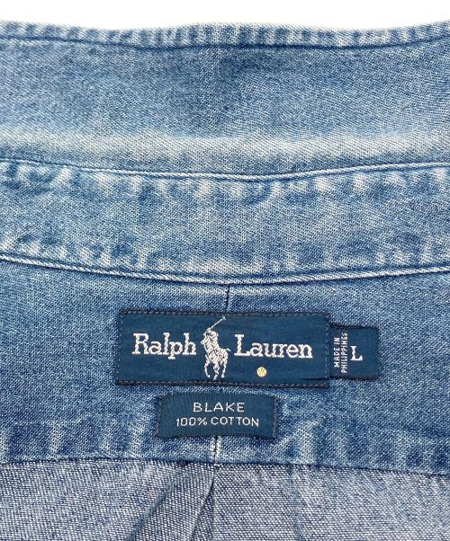 POLO RALPH LAUREN（ポロ・ラルフローレン）POLO RALPH LAUREN (ポロ・ラルフローレン) 90sボタンダウンデニムシャツ　古着 インディゴ サイズ:Lの古着・服飾アイテム