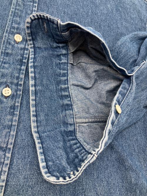 POLO RALPH LAUREN（ポロ・ラルフローレン）POLO RALPH LAUREN (ポロ・ラルフローレン) 90sボタンダウンデニムシャツ　古着 インディゴ サイズ:Lの古着・服飾アイテム