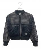 stussyステューシー）の古着「メッシュブルゾン」｜ブラック