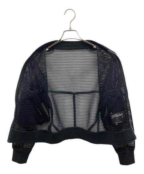 stussy（ステューシー）stussy (ステューシー) メッシュブルゾン ブラック サイズ:Ｍの古着・服飾アイテム