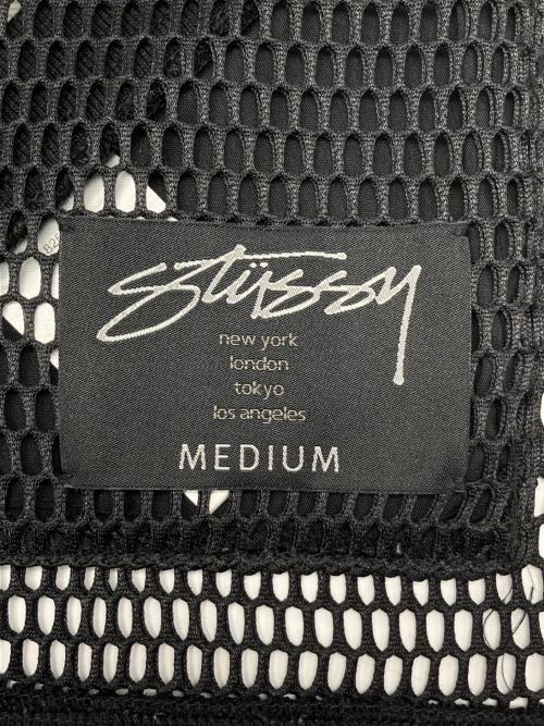 stussy（ステューシー）stussy (ステューシー) メッシュブルゾン ブラック サイズ:Ｍの古着・服飾アイテム