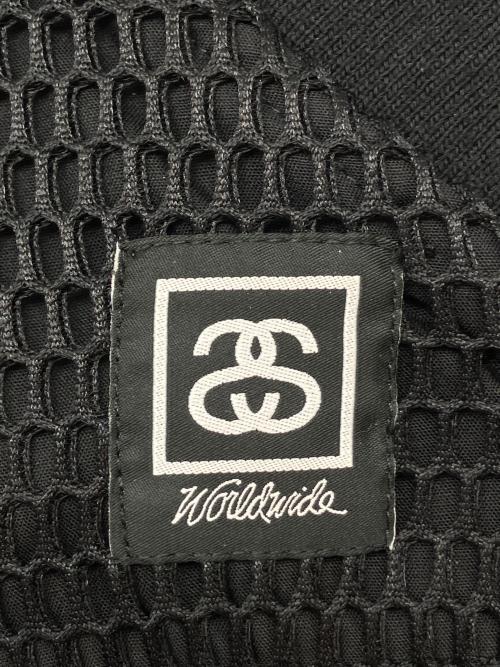 stussy（ステューシー）stussy (ステューシー) メッシュブルゾン ブラック サイズ:Ｍの古着・服飾アイテム